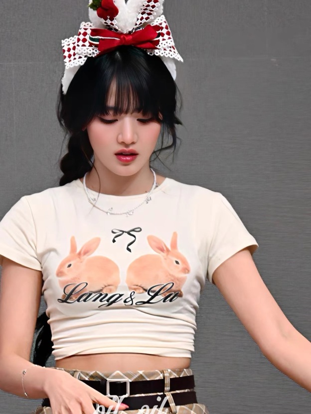 Gidle Minnie Inspired Bunny Print T-Shirt
