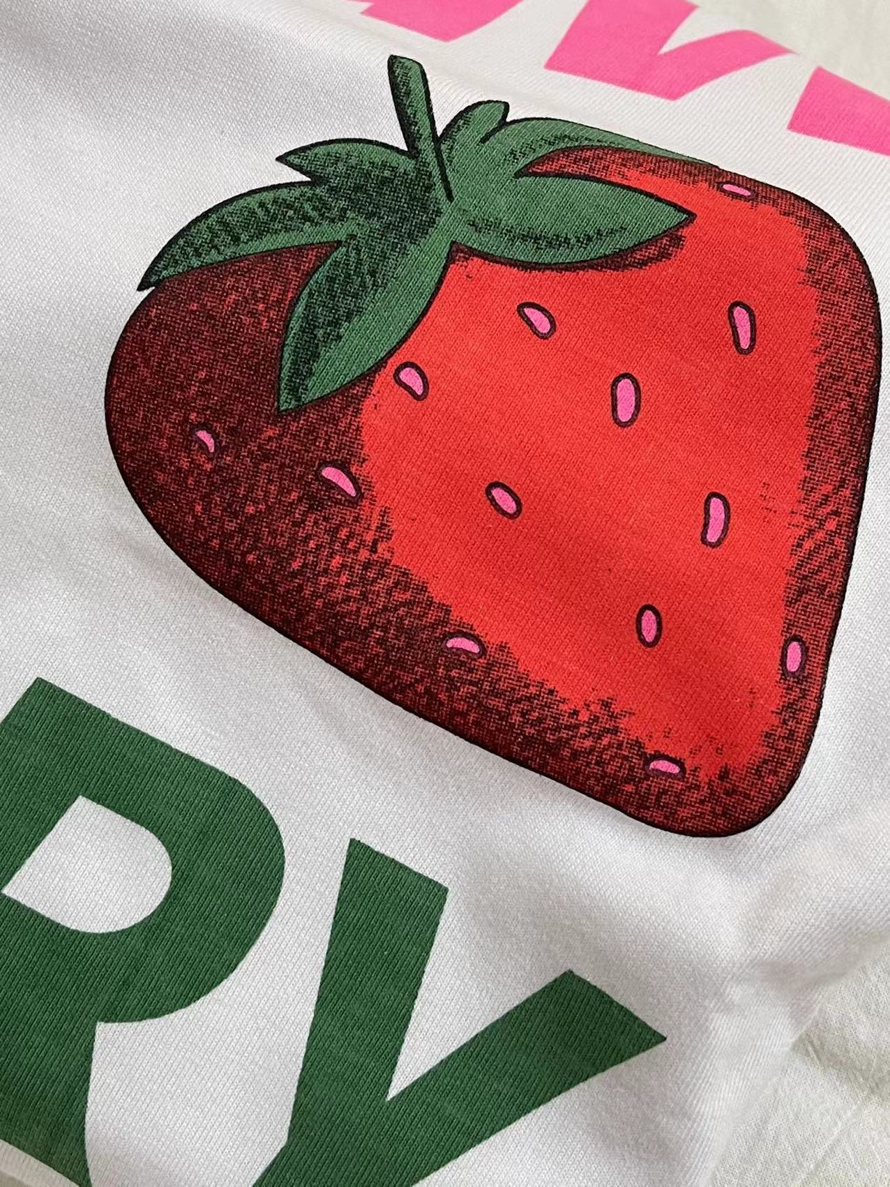 Newjeans Hyein Inspired Strawberry Oversize Tee