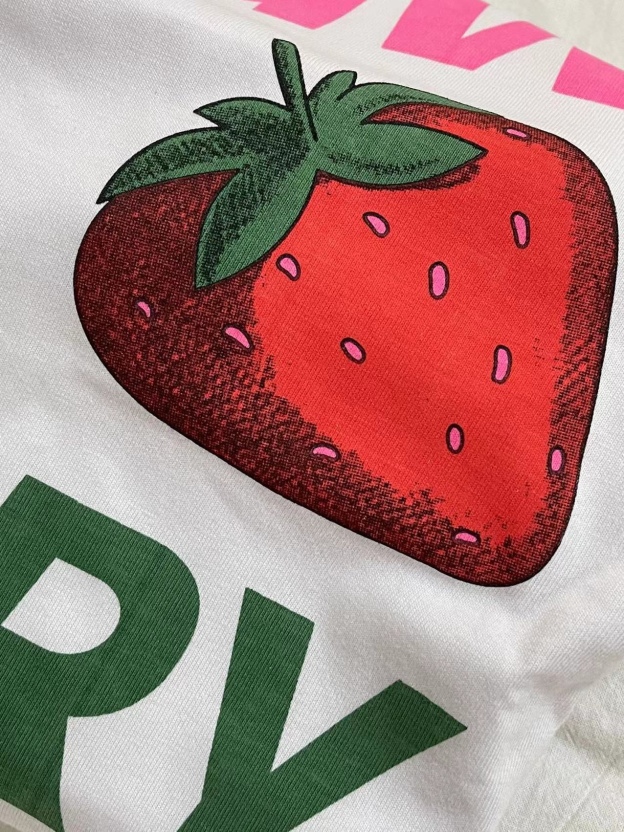 Newjeans Hyein Inspired Strawberry Oversize Tee