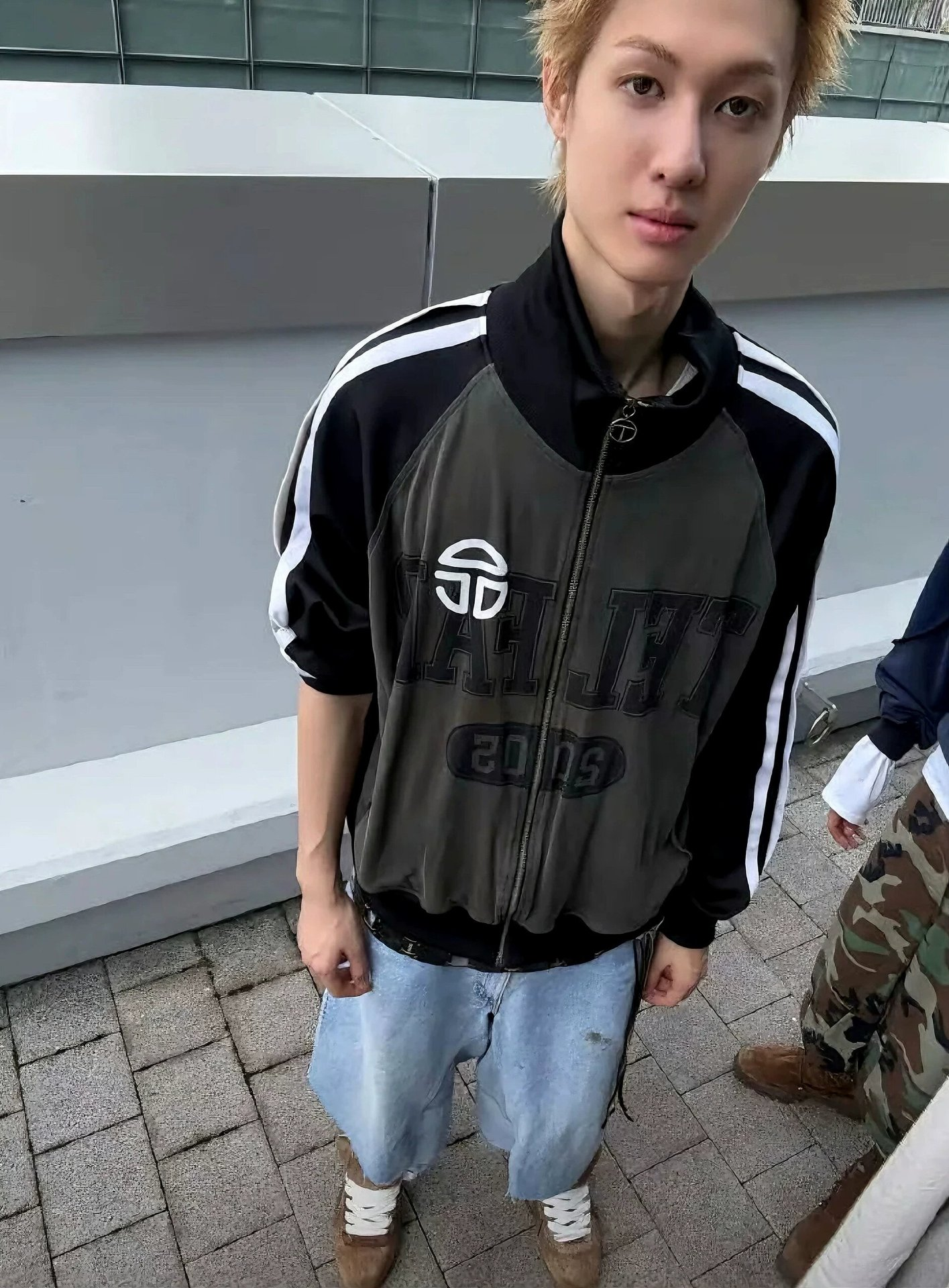 TXT Yeonjun&Cortis Martin Inspired Vintage Logo Track Jacket