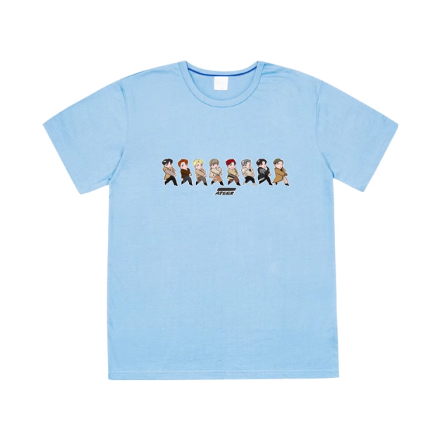 ATEEZ Customized Cartoon T-Shirt