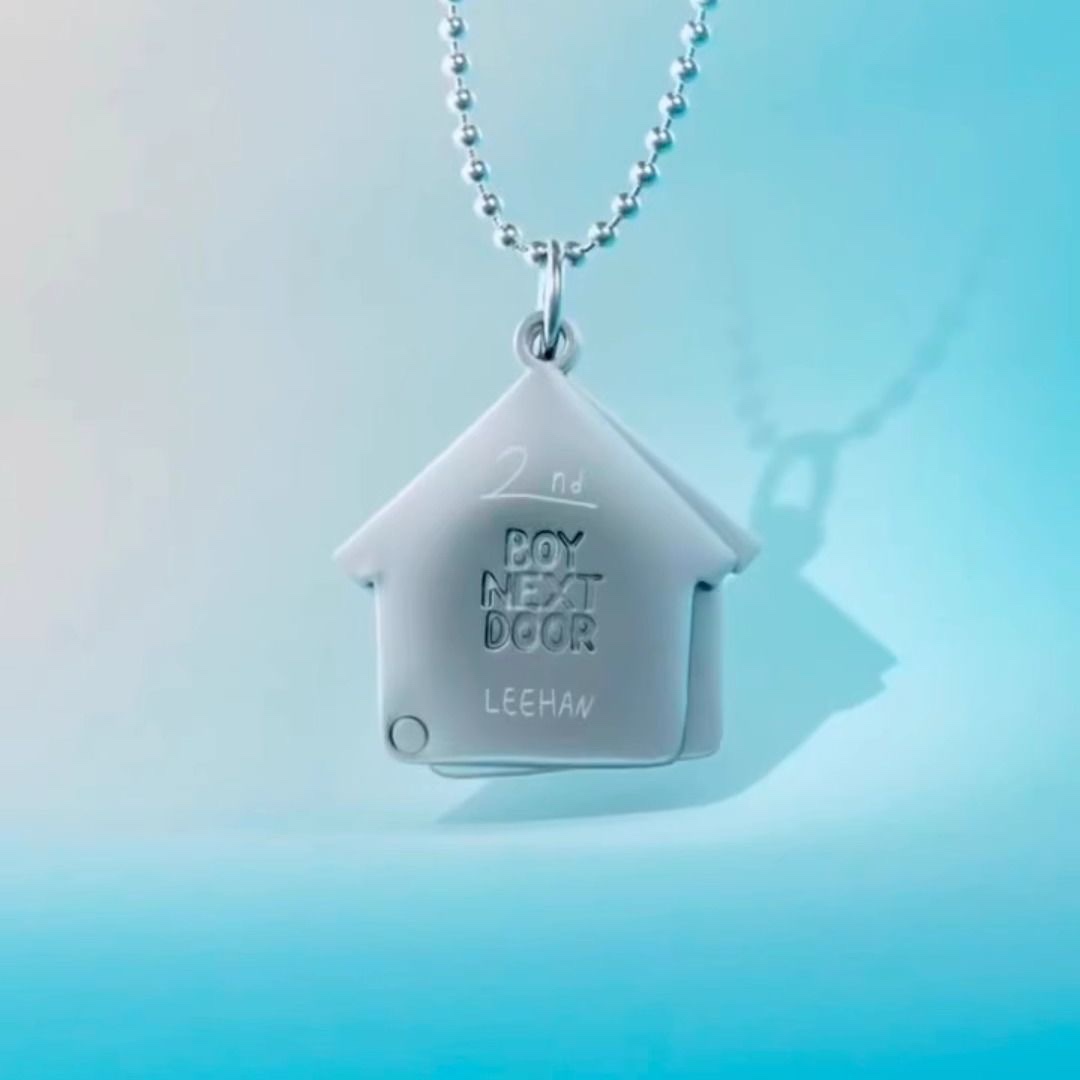 Boynextdoor 2nd Anniversary Fan Support Gift Small House Necklace
