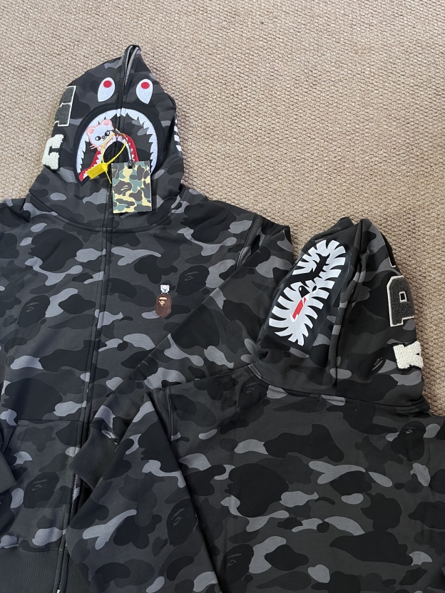 StrayKids Hyunjin BAPE Inspired Bape camo zip-up  hoodie-Stray Kids