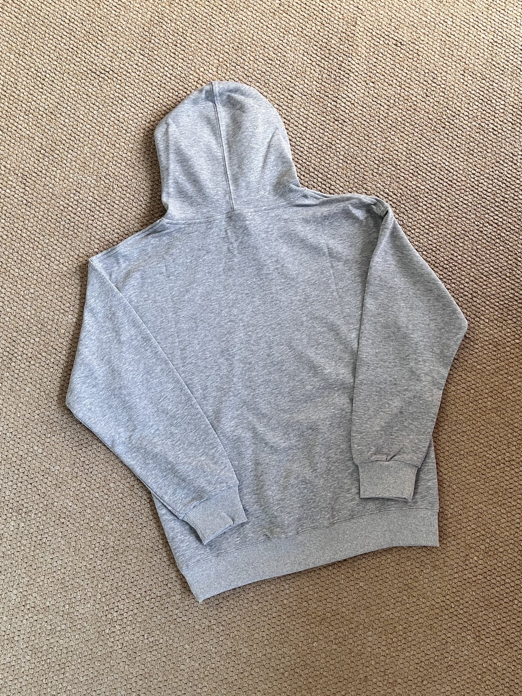 Enhypen Sunoo Inspired Baby Lettering Grey Hoodie