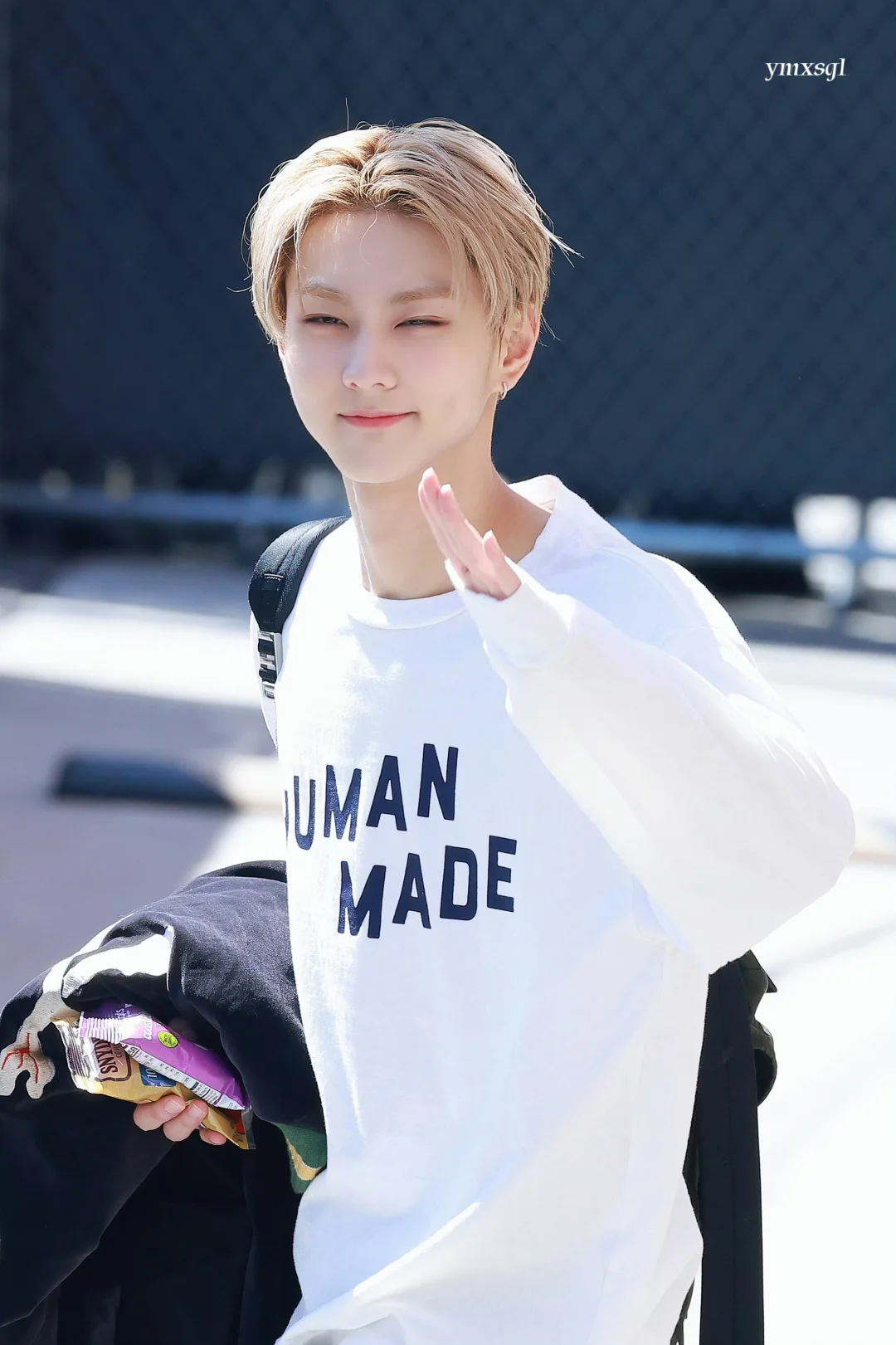 Enhypen Jungwon Inspired Human Made Logo Print Long Sleeve Tee