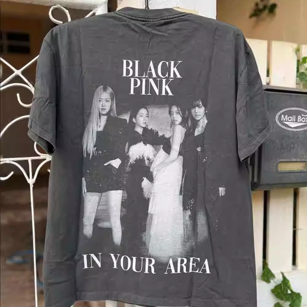 Blackpink Rose Jisoo Vintage Graphic Tee