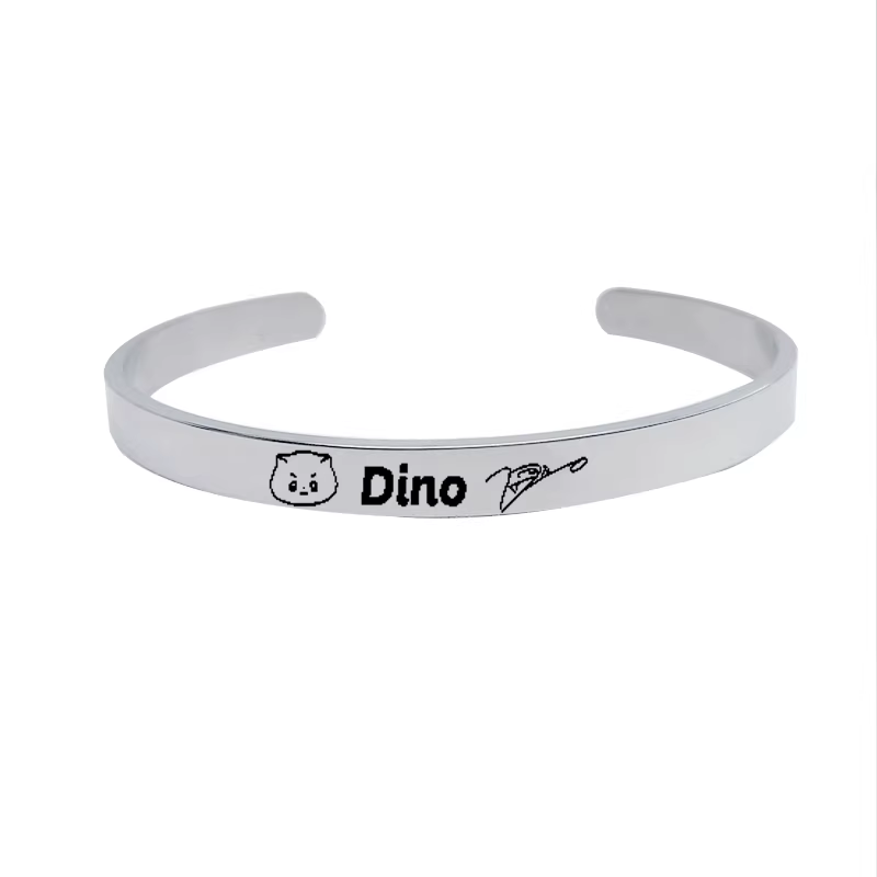 SEVENTEEN Fanmade Titanium Steel Cuff Bracelet