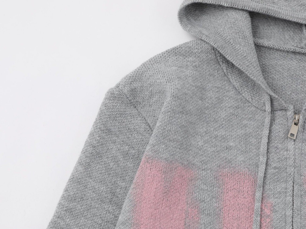 Enhypen Sunoo Grey Pink Cardigan Phantom Sweater Jacket