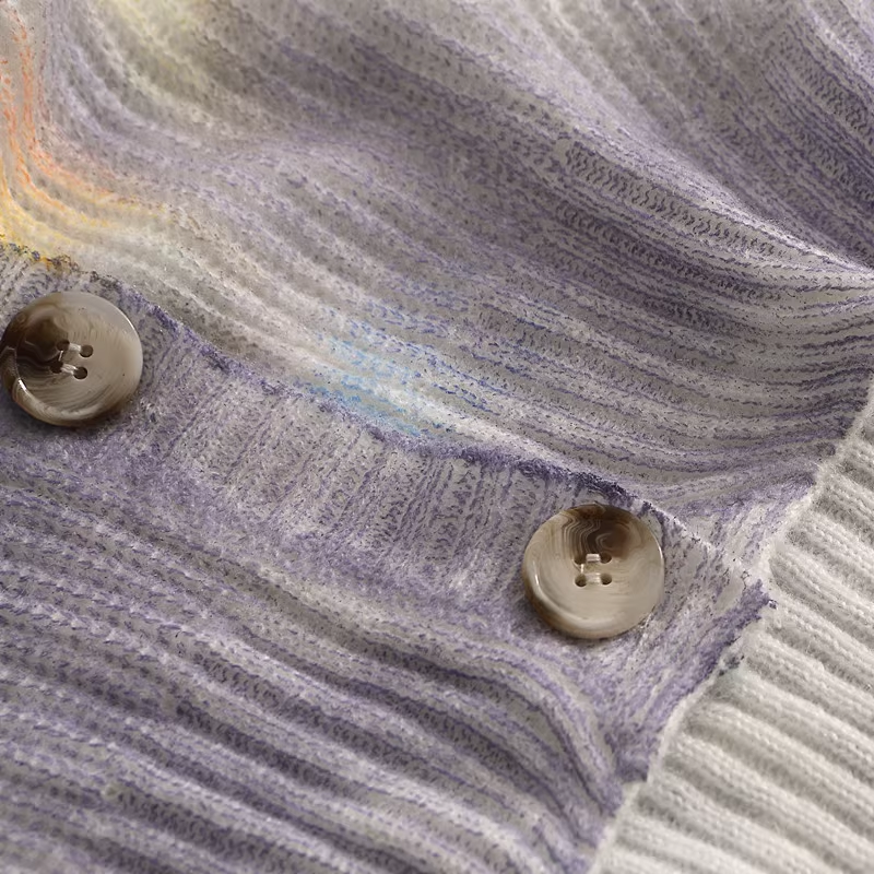 Jennie Tie-dye knit cardigan-Blackpink Jennie