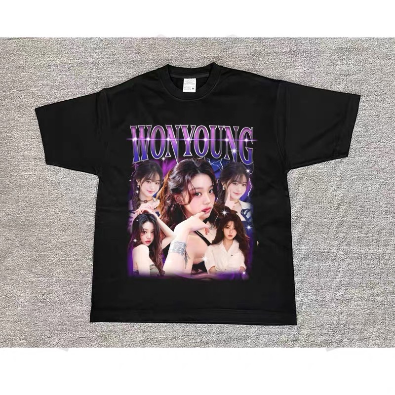 IVE Custom Member Printed Retro Washed T-Shirt