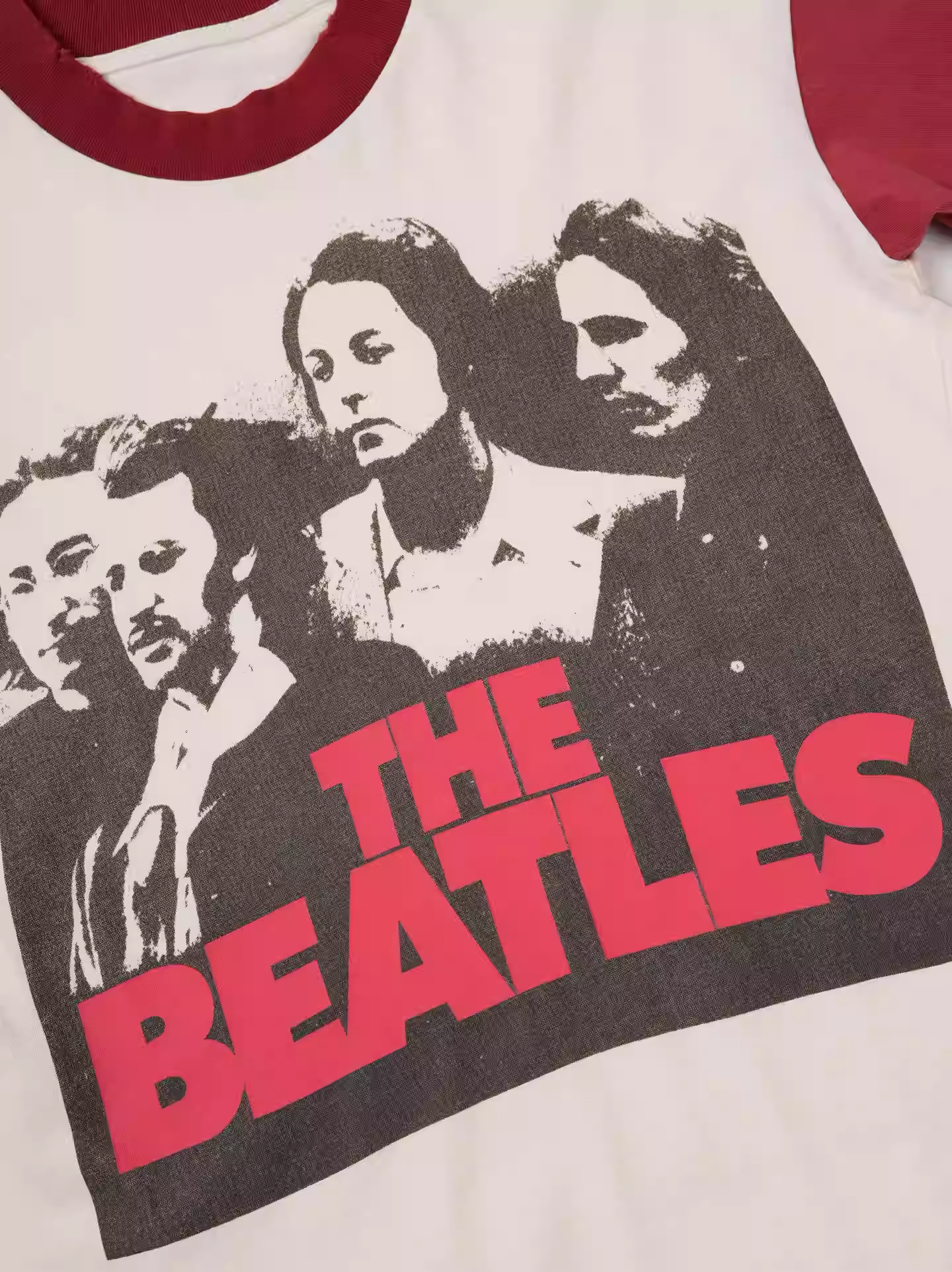 Blackpink Jennie Inspired The Beatles Vintage Raglan Crop Tee