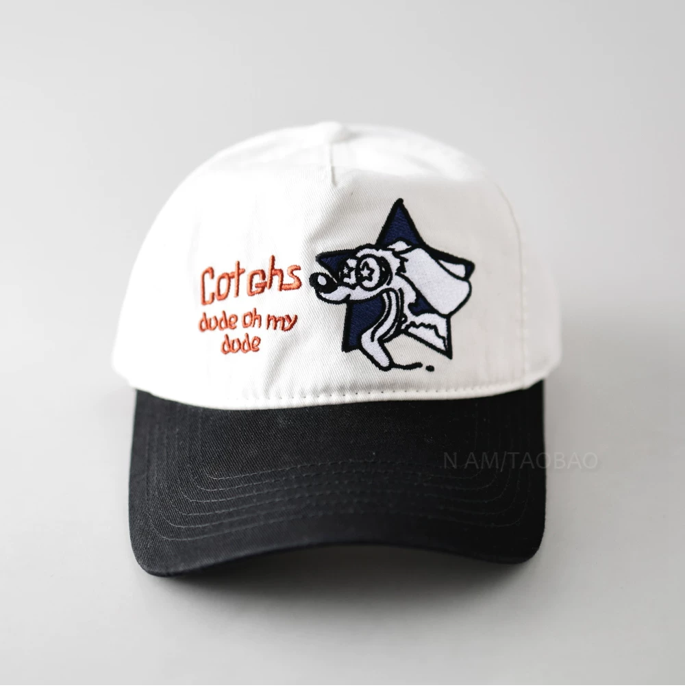 BTS V Taehyung Inspired Cotchs Puppy Embroidery Baseball Cap Hat