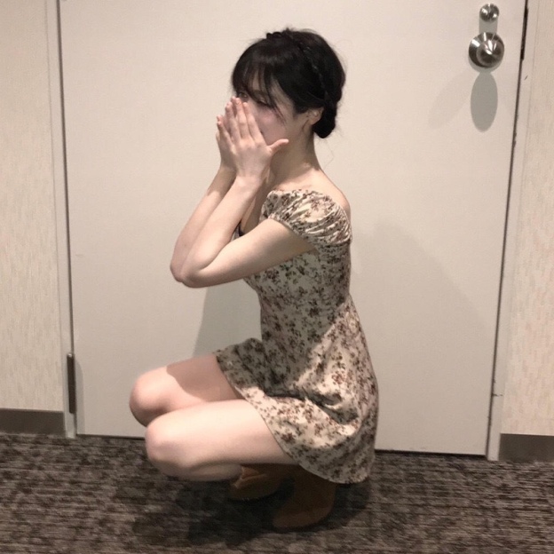 Babymonster Ahyeon Inspired Floral Wrap Dress