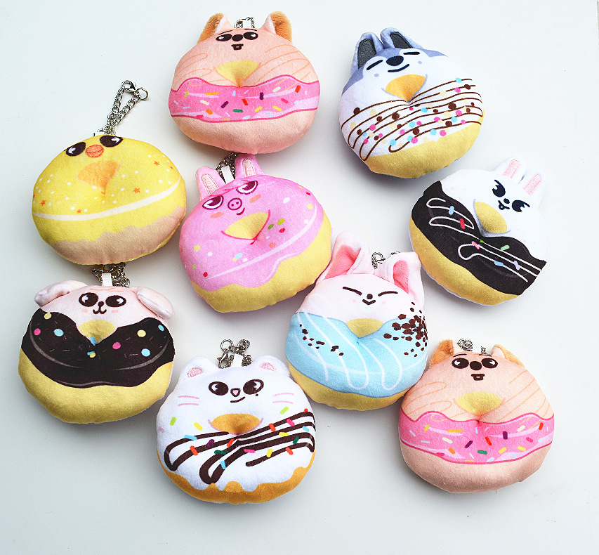 Straykids 2025 Skzoo Popup Store Merch Inspired Donuts Bag Charm