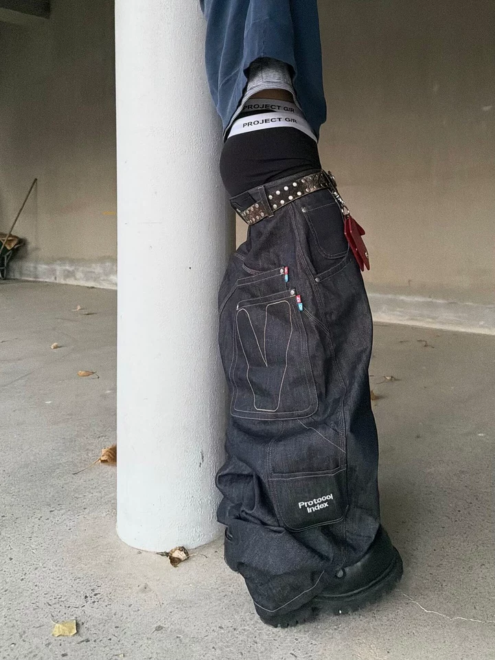Cortis Martin Inspired Indigo Retro Baggy Denim Pants