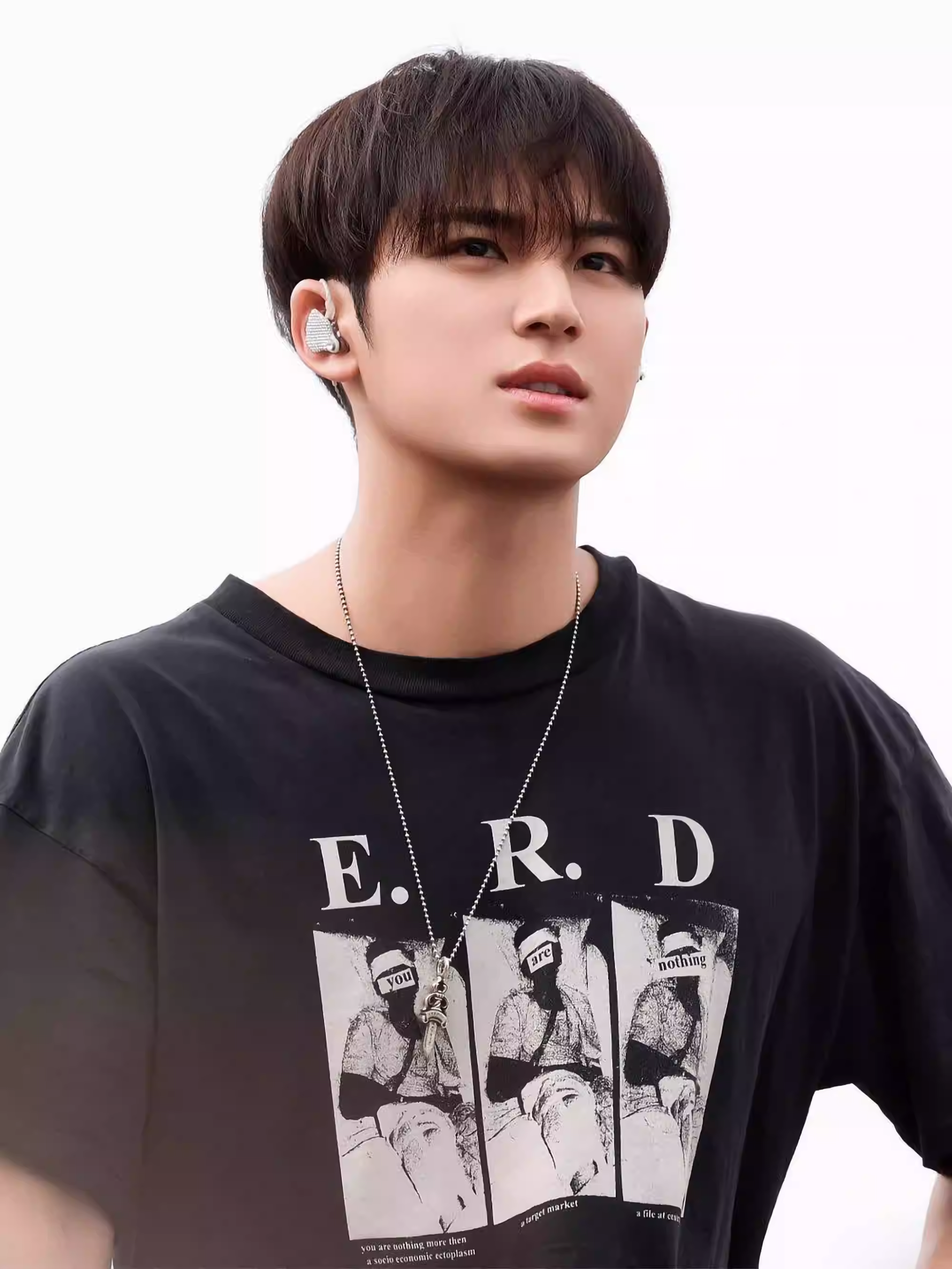 Enhypen Niki&Seventeen The8 Mingyu Inspired Bandage Face Print tshirt