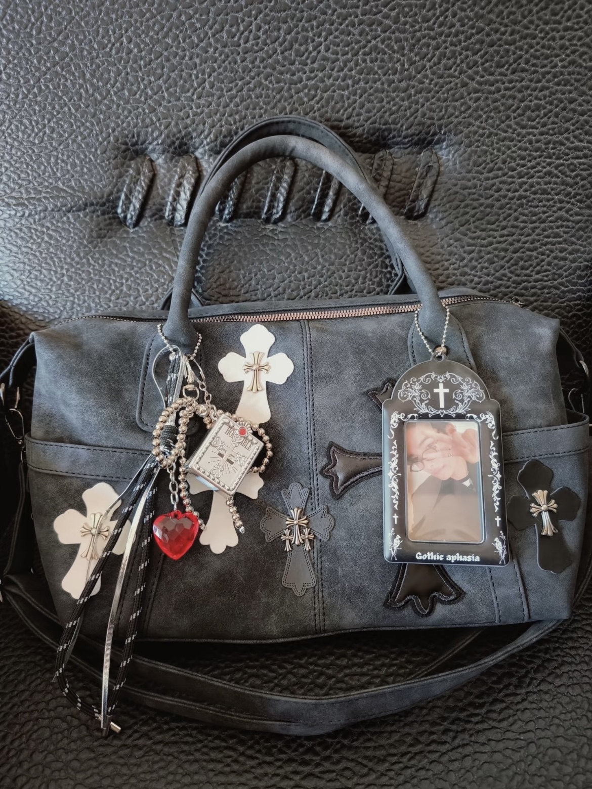 Enhypen NIKI inspired Black White Crossbody Bag 