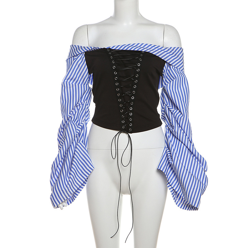 Strap One-shoulder Top Short Set for STAY | Stray Kids Concert Outfit