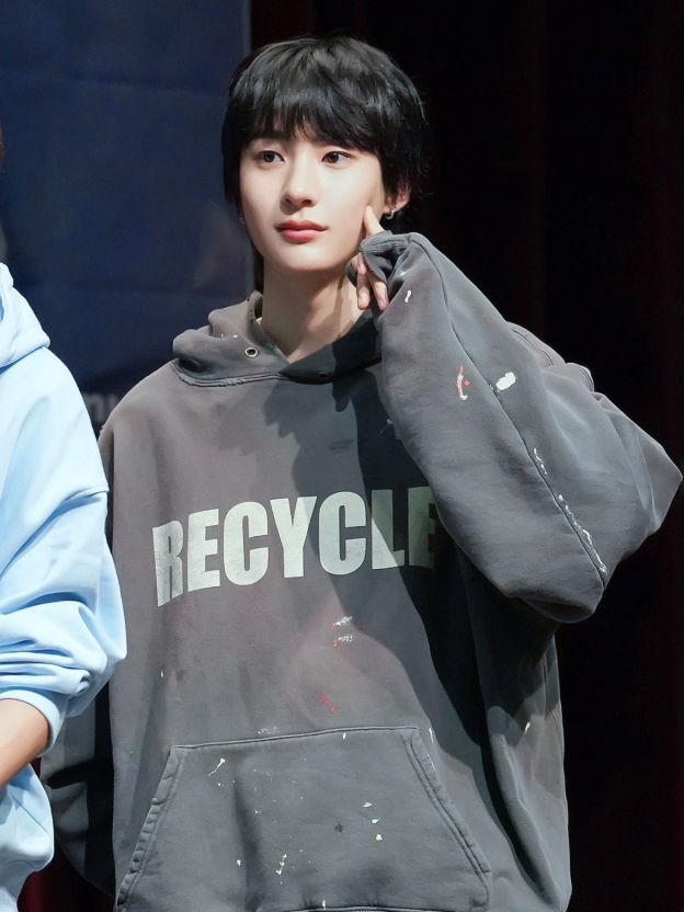 Seventeen&Enhypen&Riize Inspired Gray RECYCLE Hoodie