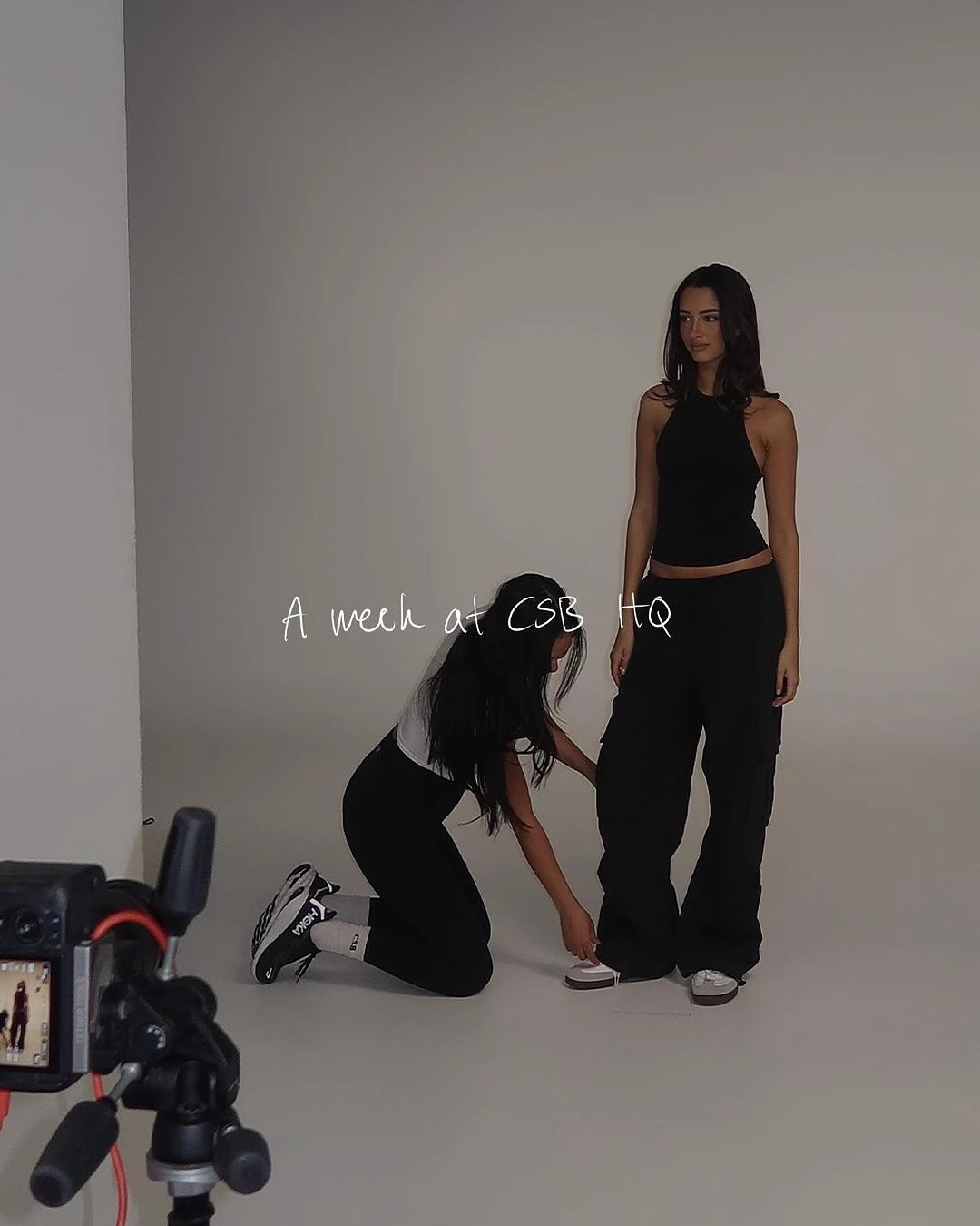 Low-rise pocket wide-leg cargo pants-Aespa Ningning