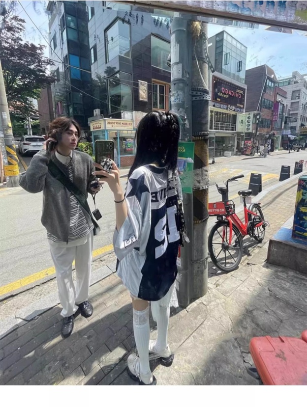 Seventeen Dino&Lesserafim Eunchae Vintage Basketball Jersey Tee