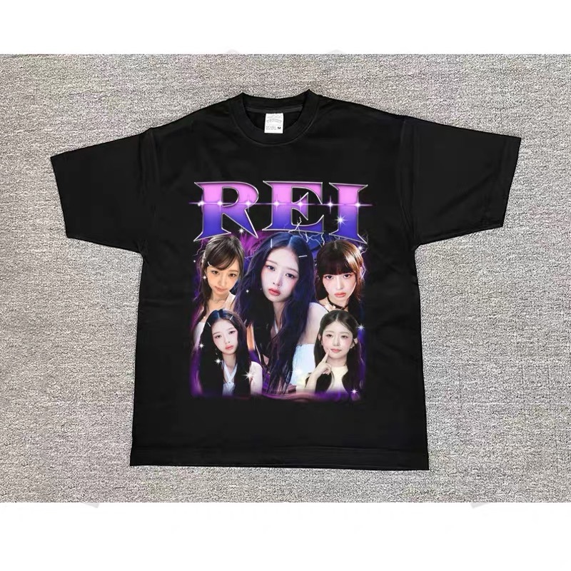 IVE Custom Member Printed Retro Washed T-Shirt