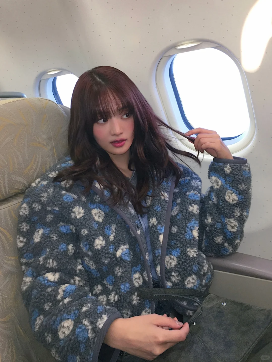 I-DLE Minnie Inspired Floral Fleece Jacket