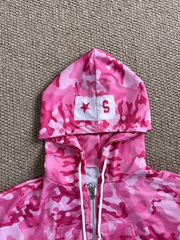 TWICE -Pink Camo Rhinestone inspired Hoodie Set
