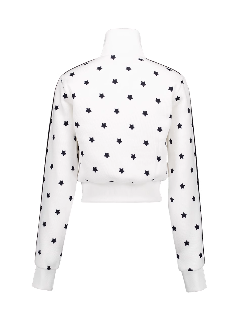 Star Print Zipper Short Jacket-Aespa Karina
