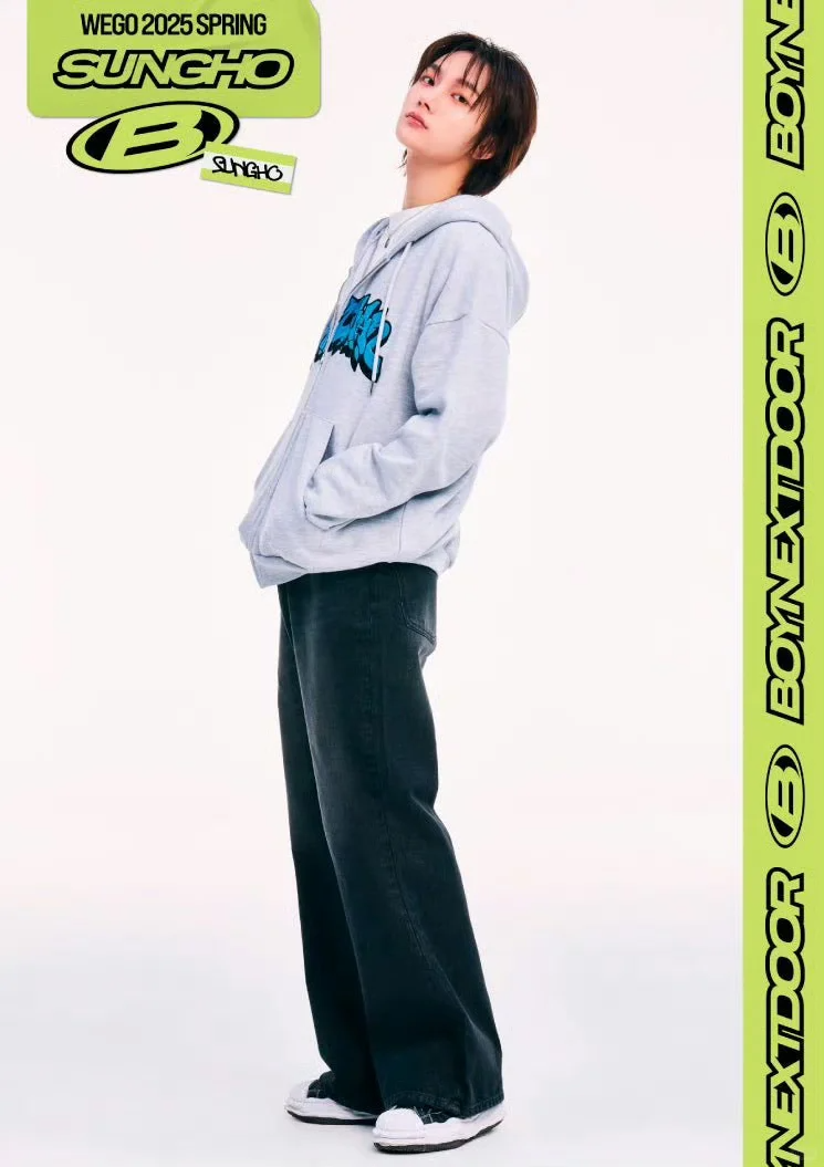 BOYNEXTDOOR x Wego Inspired Zip-up Hoodie