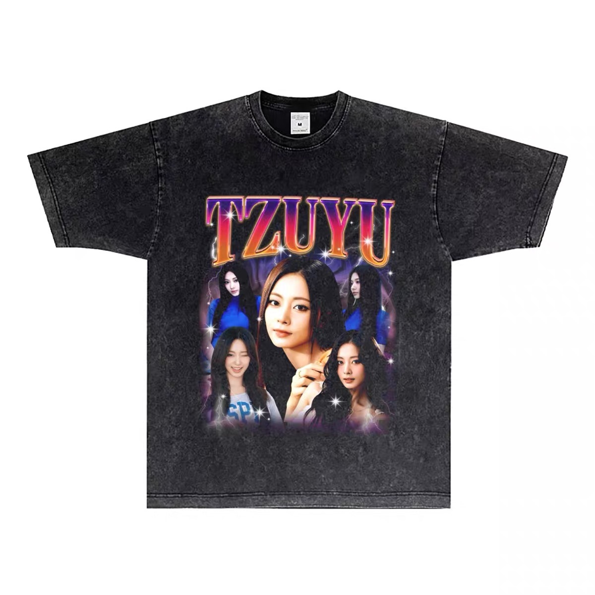 TWICE Custom Member Printed Retro Washed T-Shirt