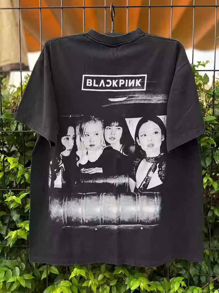 Blackpink Rose Jisoo Vintage Graphic Tee