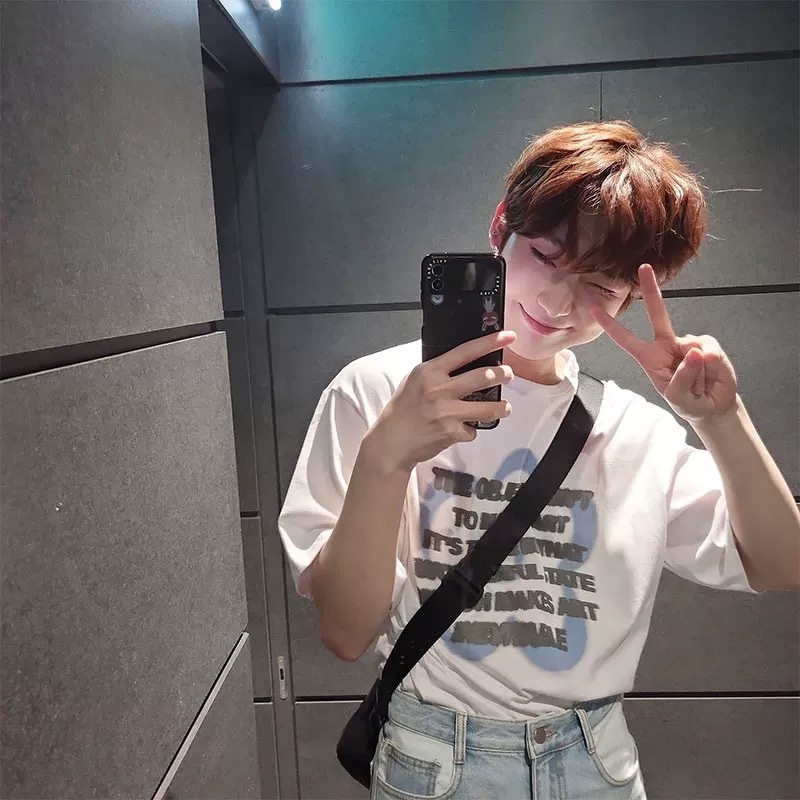 ENHYPEN Sunoo Inspired Oversized Drop-Shoulder T-Shirt