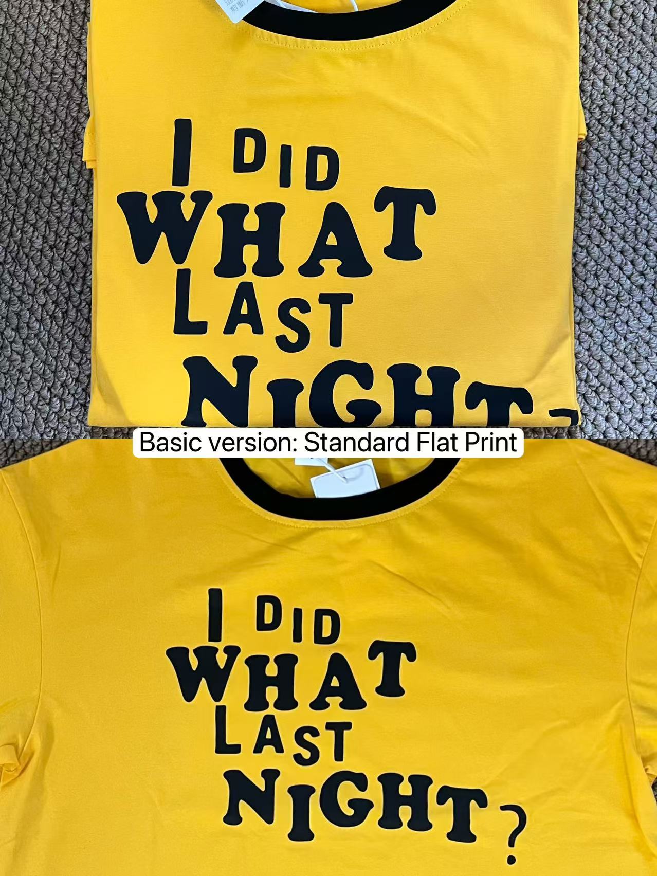 Seventeen Mingyu & TXT Yeonjun Inspired Vibrant Yellow Contrast Short Sleeve Tee