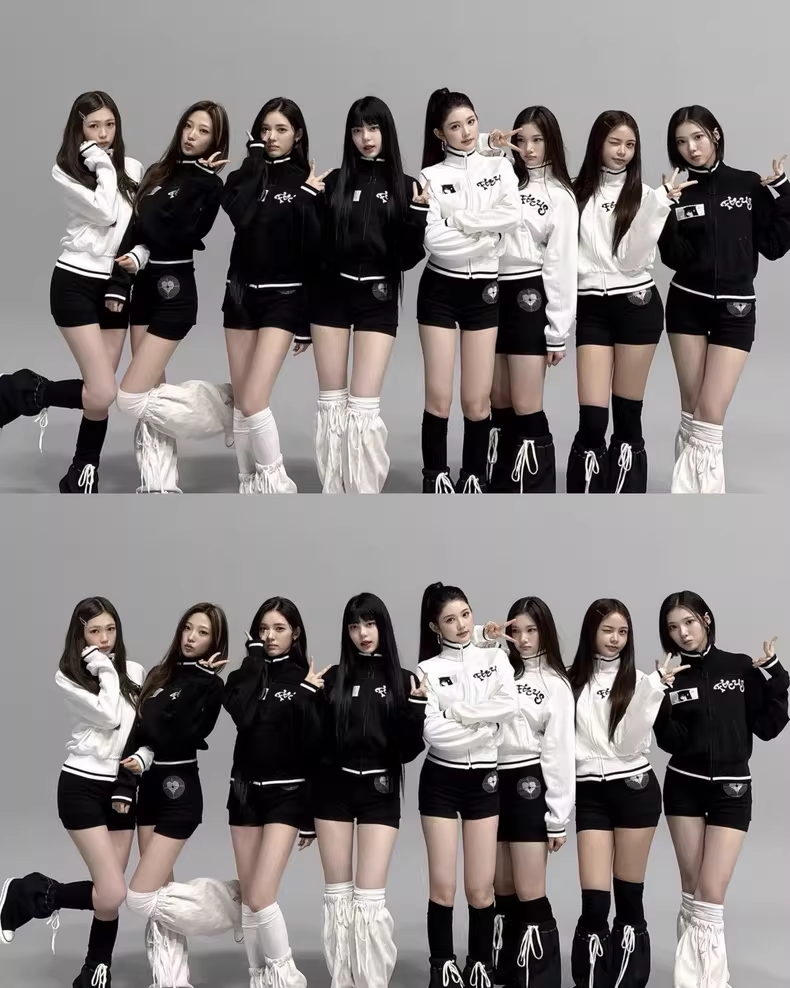 Hearts2hearts Focus Inspired Cropped Anime Graphic Zip-Up Jacket