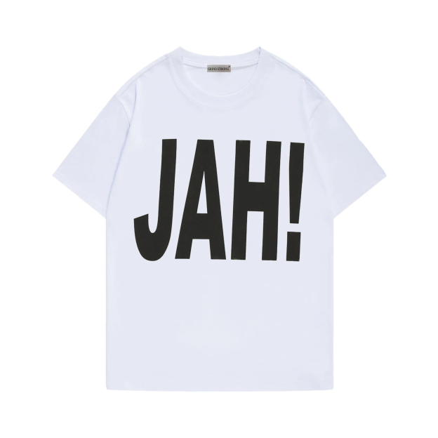 Enhypen Jay Inspired JAH Letter Print T-Shirt