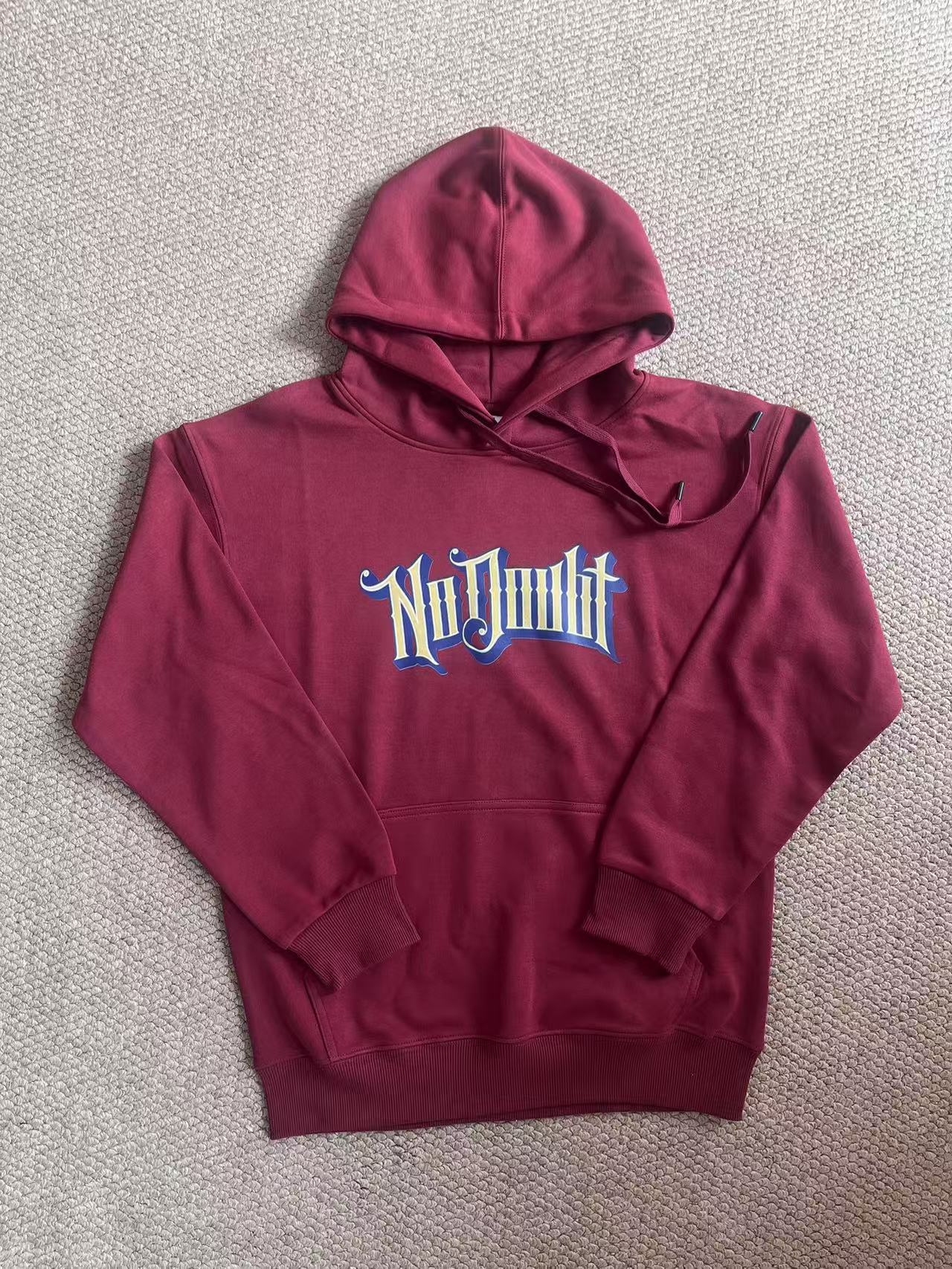 BOYNEXTDOOR Sungho Inspired No Doubt Burgundy Hoodie