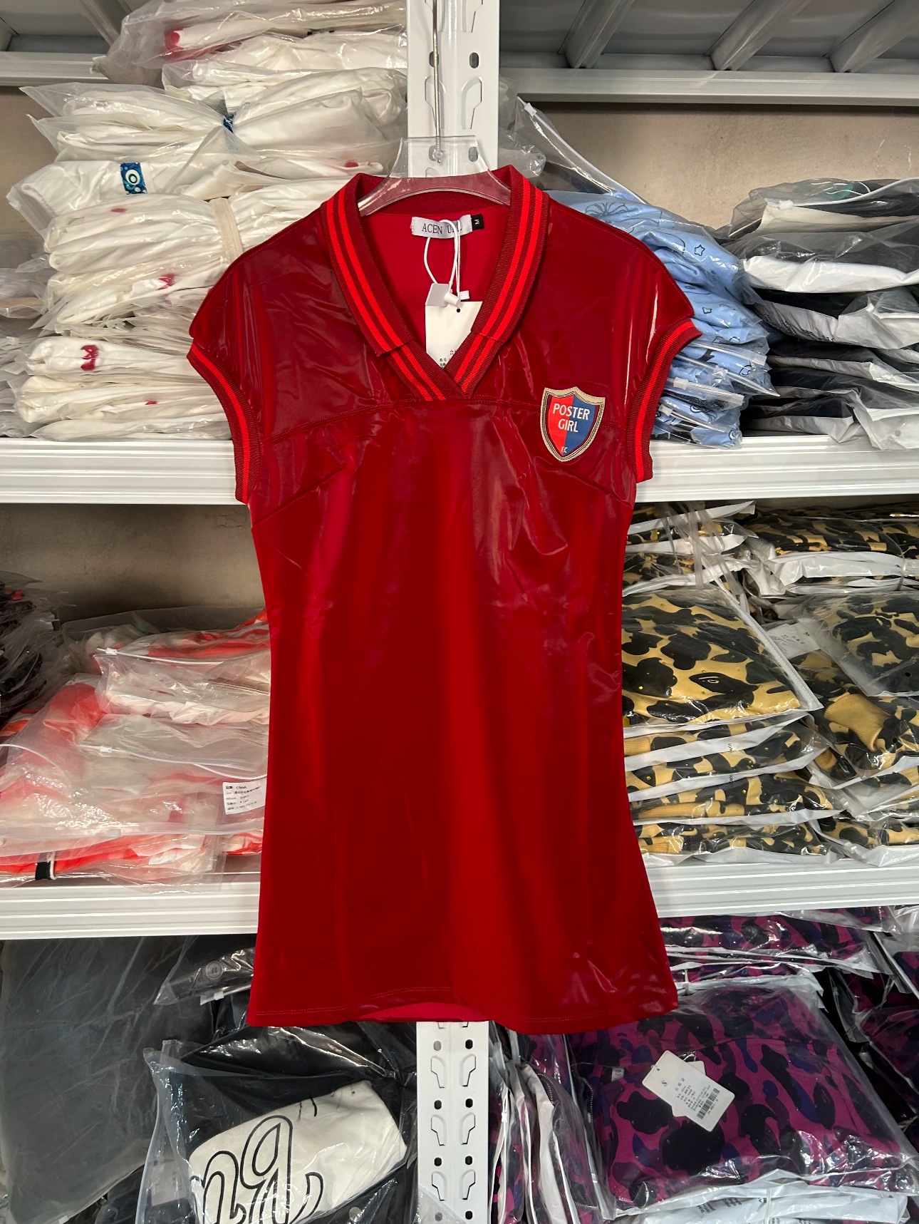 Blackpink Jennie Inspired Red Latex Mini Dress