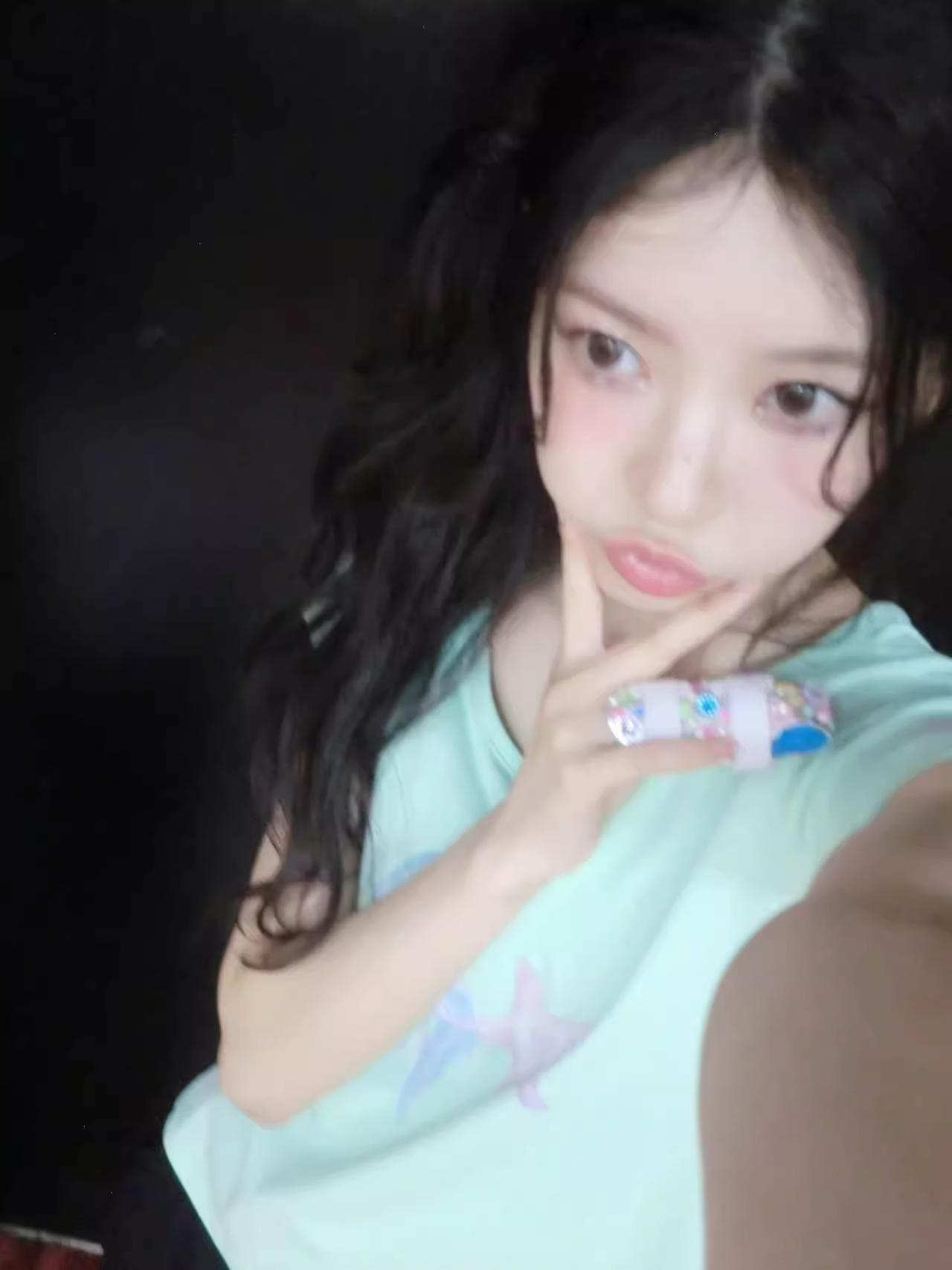 ILLIT Moka Inspired Mint Jellyfish Tee