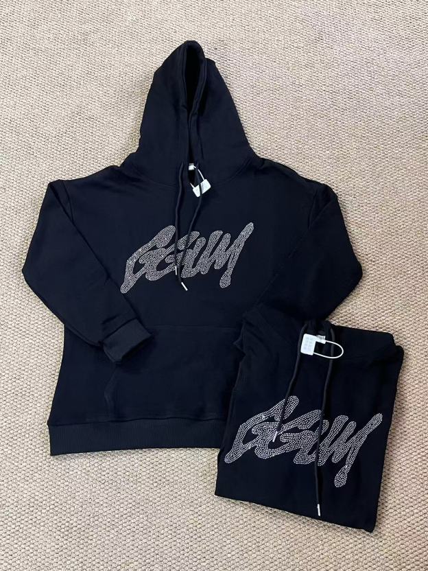 TXT Yeonjun-Black GGUM Rhinestone inspired Hoodie