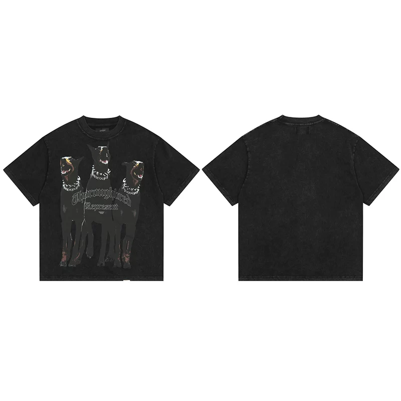 Stray kids Leeknow Inspired Thoroughbred Doberman Graphic Vintage T-Shirt