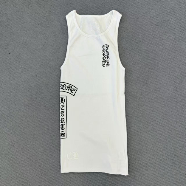 Stray kids Hyunjin Inspired Chrome Hearts Style Black Logo Tank Top-straykids