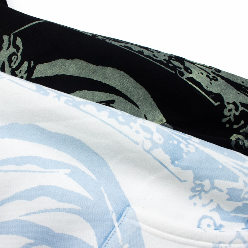 Aespaa Giselle Inspired Heart Devil Graffiti Printed Zip Up Hoodie