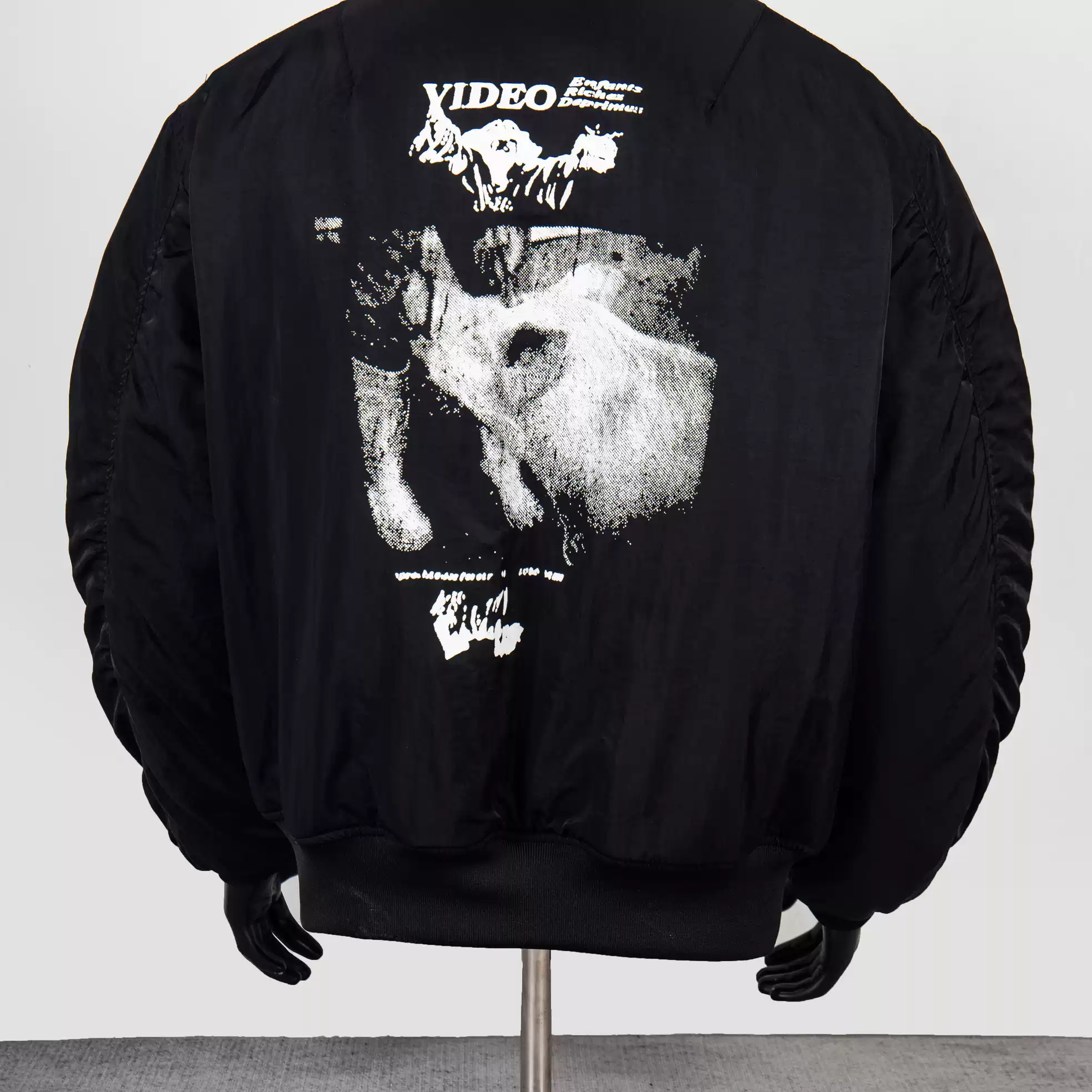 Enhypen Ni-ki Inspired ERD Style Video Graphic Bomber Jacket