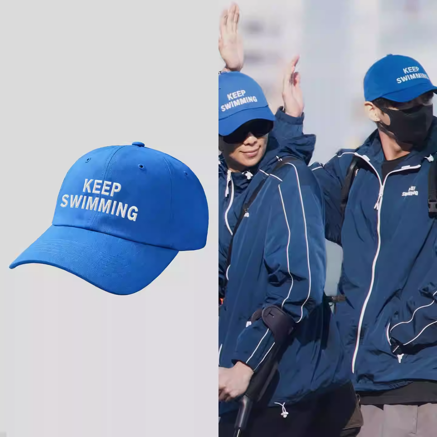 BTS SWIMMING inspired Keep Swimming Baseball Cap Hat
