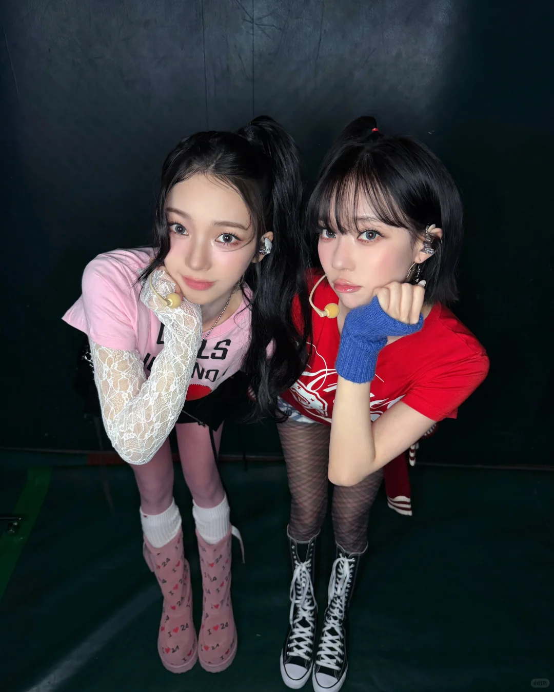 Aespa Karina Inspired GURLS JUST NO.1 Heart Print Short Sleeve Tee