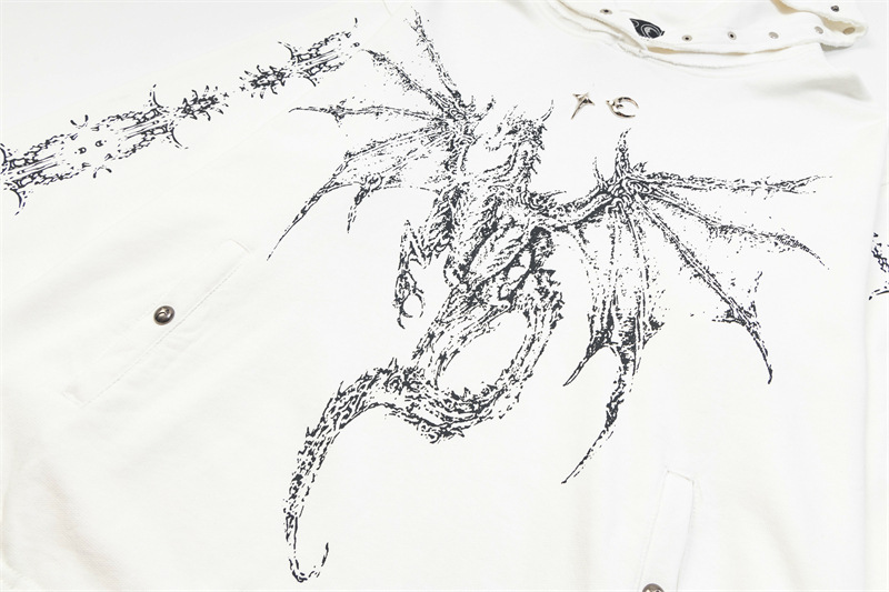 ENHYPEN Heeseung Inspired Dragon Print Hoodie