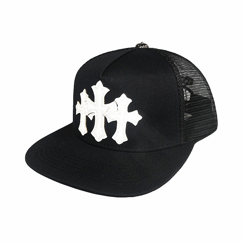 Ateez Wooyoung Inspired Chrome Hearts Style Triple Cross Trucker Cap Hat
