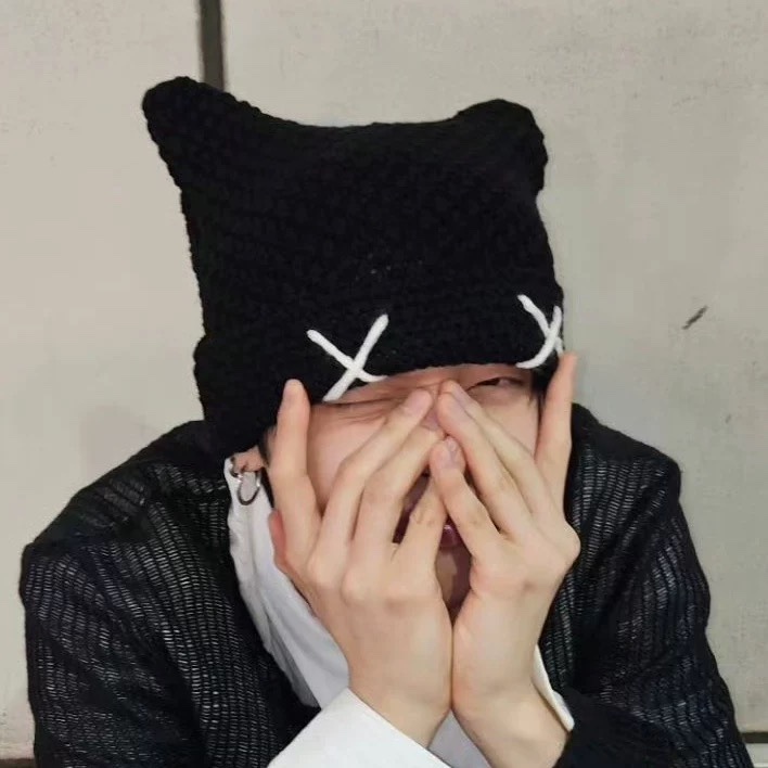 TXT YEONJUN "Cat Ear Beanie" inspired Knit Hat