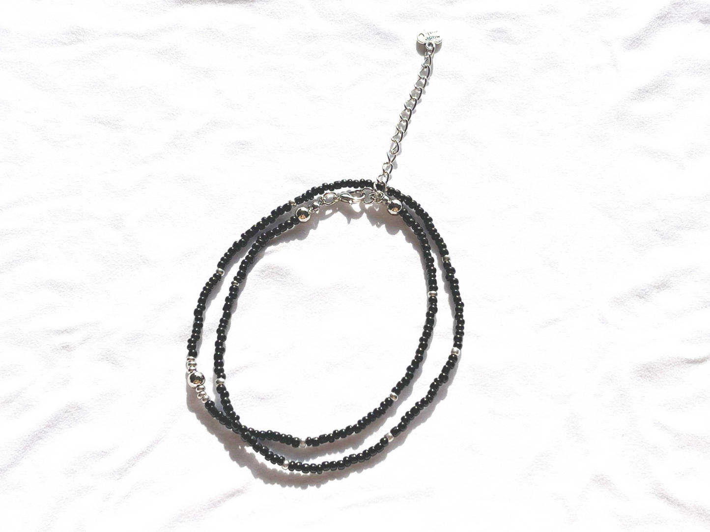 BTS SUGA Inspired Black Beads Necklace